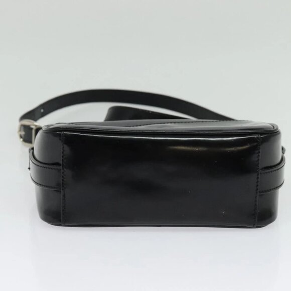 GUCCI Shoulder Bag Patent leather Black Silver Auth ep10410 - Picture 6 of 15